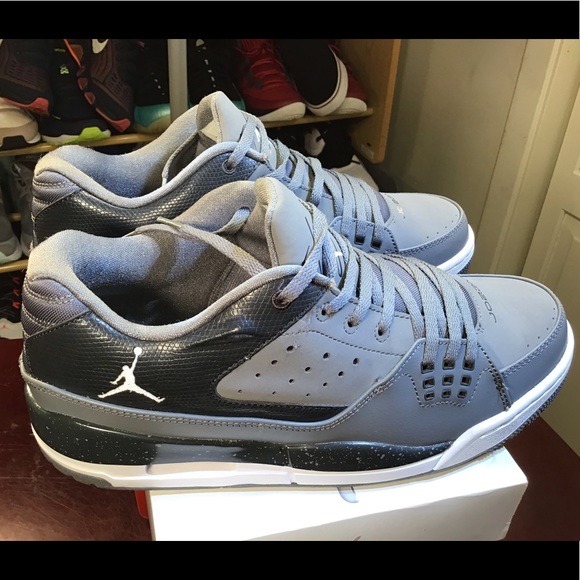 RARE 2013 Nike Jordan Flight Club Mens Basketball Shoes Grey Sneakers 599929-005 - Picture 4 of 16